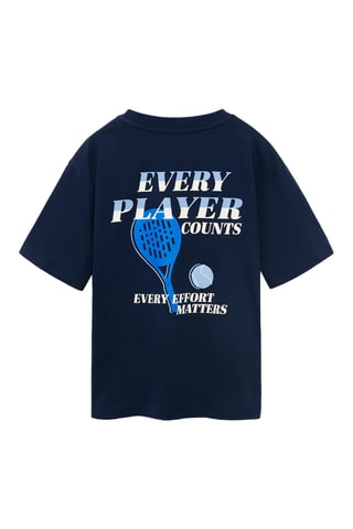 T-shirt imprimé manches courtes - Bleu marine