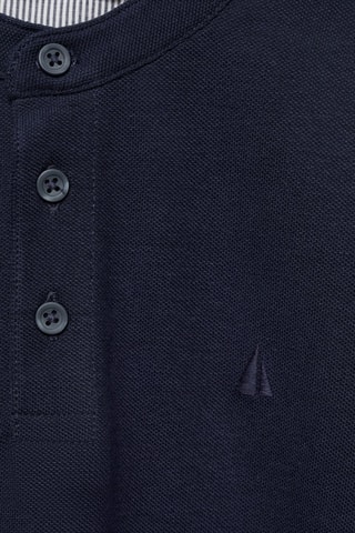 Polo col mao - Bleu