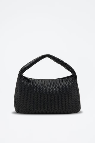 Sac porté main tressé - Noir