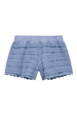 Short à volants en crochet - Vert