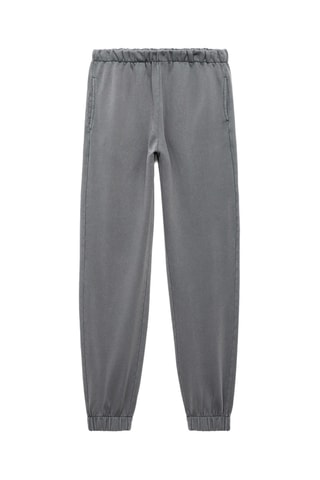 Jogging coton taille élastique - Anthracite