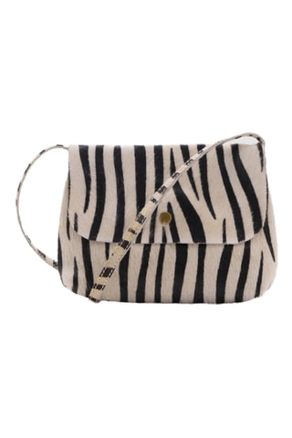 Sac en cuir imprimé animal - Beige