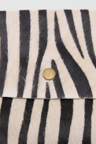 Sac en cuir imprimé animal - Beige