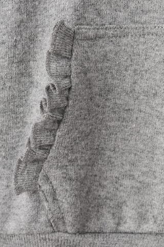 Sweat-shirt détail volants - Gris