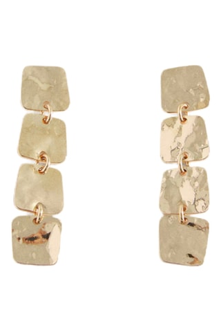 Boucles d' oreilles carrées combinées