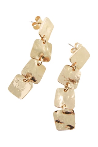 Boucles d' oreilles carrées combinées