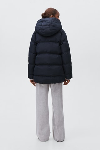 Anorak long matelassé - Bleu marine