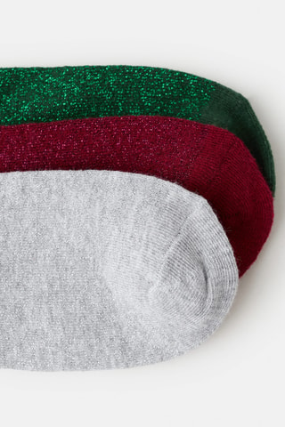 Lot 3 paires de chaussettes de Noël - Rouge