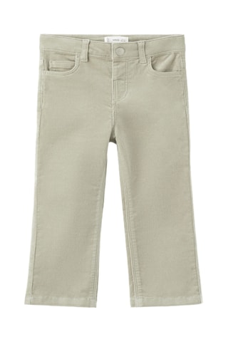 Pantalon flare velours côtelé - Vert clair