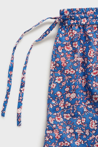 Pyjama imprimé fleuri - Bleu