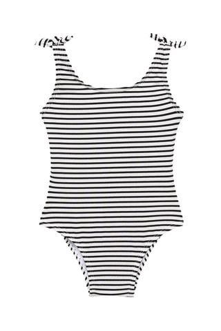 Maillot de bain à rayures - Noir