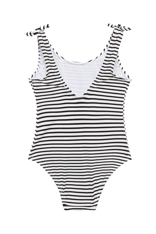 Maillot de bain à rayures - Noir