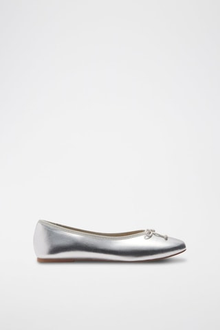 Ballerines nœud - Argenté