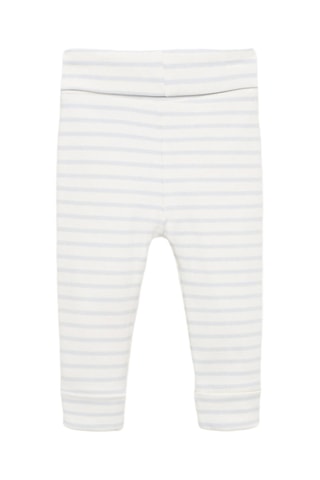 Leggings coton rayures - Bleu