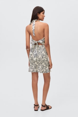 Robe à emmanchures américaines imprimé fleuri - Blanc