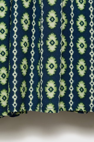Robe imprimée à emmanchures américaines - Bleu marine
