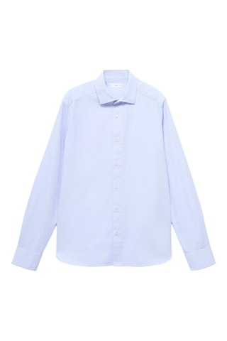 Chemise basique coton - Bleu