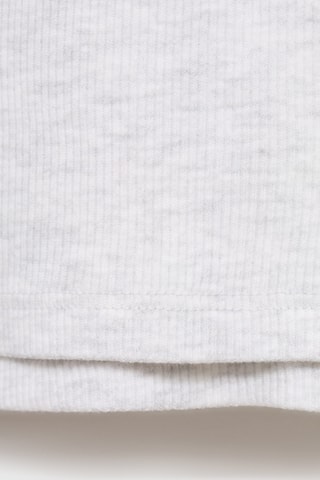 T-shirt coton à superposition - Gris clair