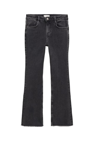 Jean flare ourlet effiloché - Noir