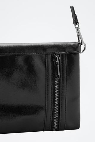 Sac porté épaule simili-cuir - Noir