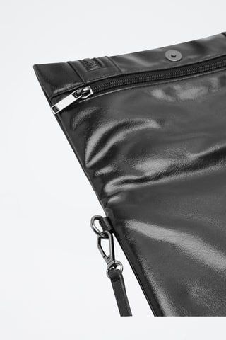 Sac porté épaule simili-cuir - Noir