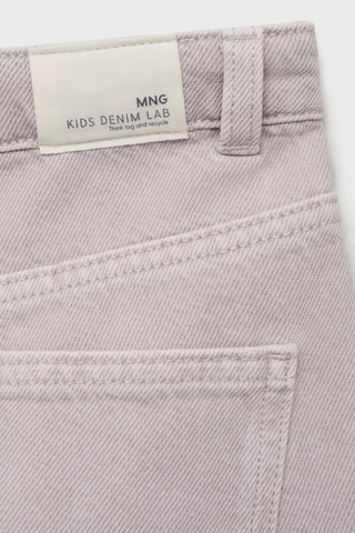 Jean style jupe-culotte détail couture - Violet