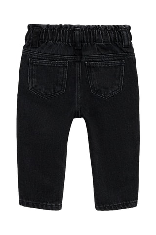Jean paperbag brillant - Noir