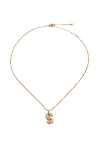 Collier pendentif lettre