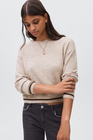 Pull-over imprimé tigre - Rose