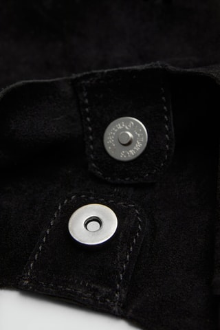 Mini sac en cuir suédé - Noir