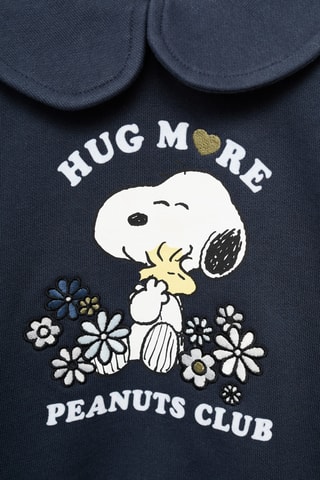 Sweat-shirt imprimé Snoopy - Bleu marine