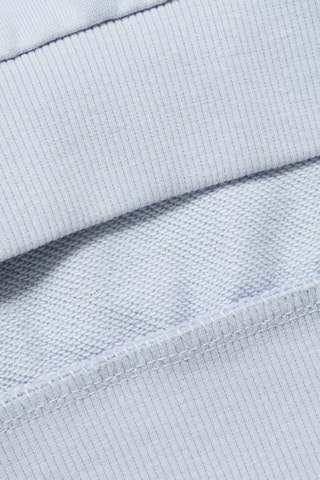Sweat-shirt brodé rayures - Bleu