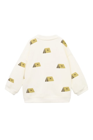 Sweater imprimé coton - Blanc