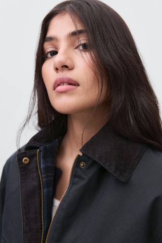 Parka effet ciré - Bleu marine