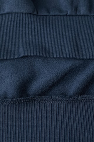 Sweat brodé et imprimé - Bleu marine