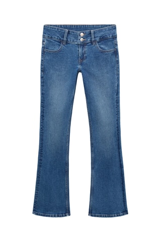 Jean flare taille basse - Bleu
