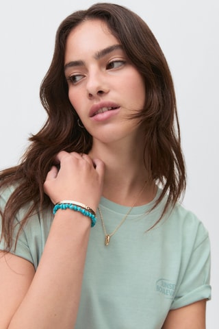 T-shirt imprimé manches courtes - Vert clair