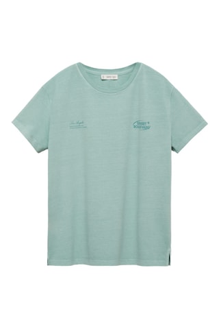 T-shirt imprimé manches courtes - Vert clair