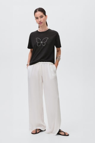 T-shirt ornements papillon - Anthracite