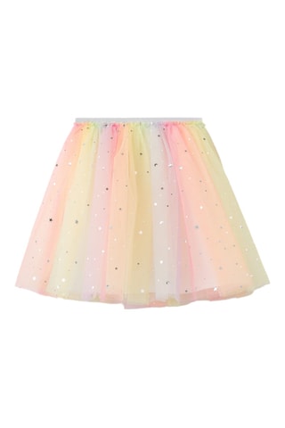 Jupe tulle fantaisie - Marron clair