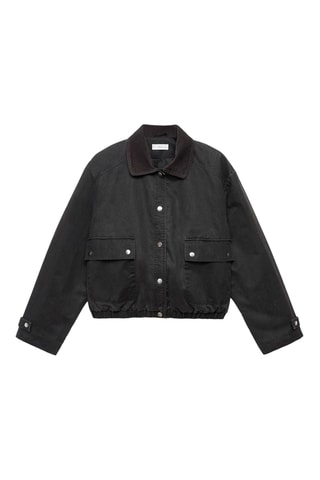 Blouson bomber col chemise - Anthracite