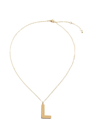 Collier pendentif lettre