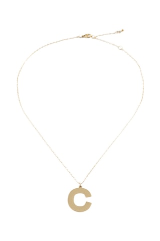 Collier pendentif lettre