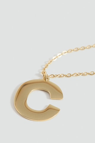 Collier pendentif lettre