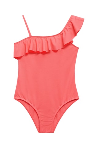 Maillot de bain asymétrique volant - Orange