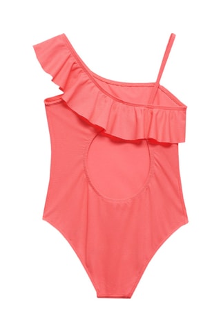 Maillot de bain asymétrique volant - Orange
