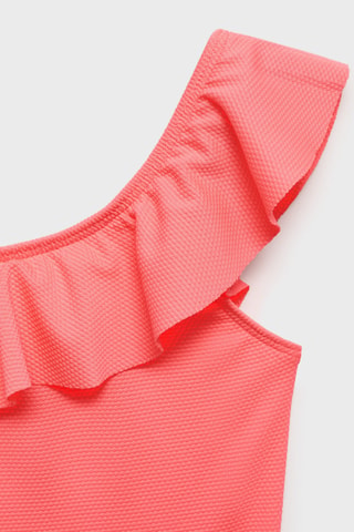 Maillot de bain asymétrique volant - Orange