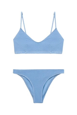 Bikini texturé - Bleu