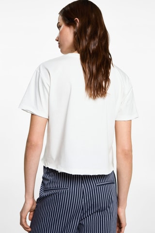 T-shirt crop - Blanc