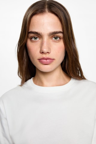 T-shirt crop - Blanc